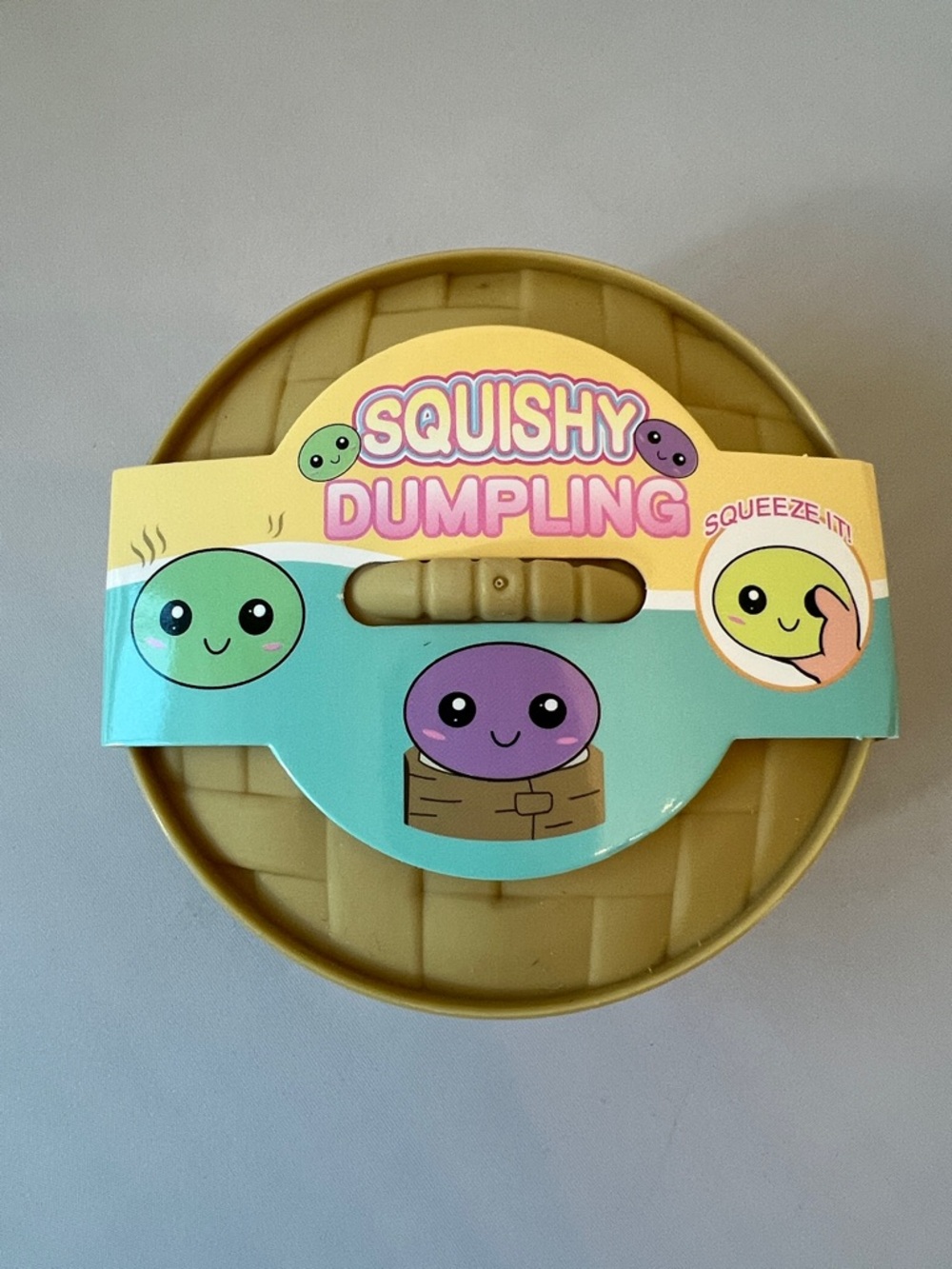 Squishy Dumpling Sensory Fidget and Stress Toy - purple/pink - Picture 2 of 4